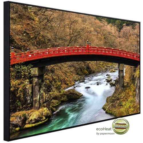 Bild von papermoon Infrarotheizung »EcoHeat - Nikko Heilige Shinkyo Brücke«, Matt-Effekt - bunt