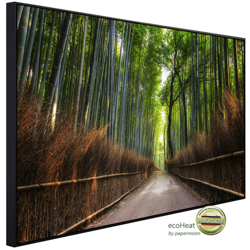 Bild von papermoon Infrarotheizung »EcoHeat - Bambushain von Kyoto«, Matt-Effekt - bunt