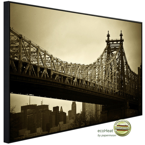 Bild von papermoon Infrarotheizung »EcoHeat - New York Bridge«, Matt-Effekt - bunt
