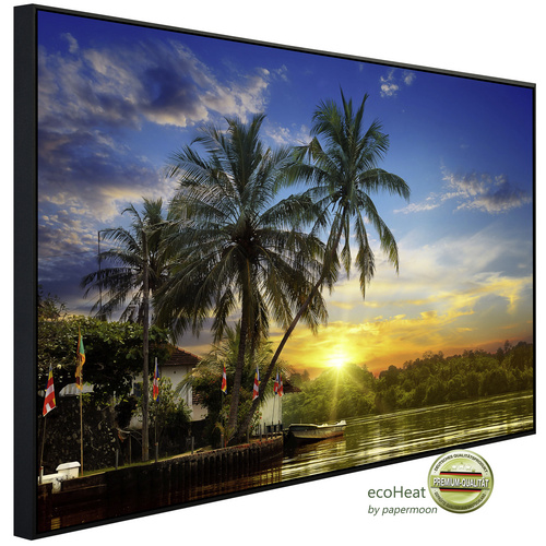 Bild von papermoon Infrarotheizung »EcoHeat - Tropischer Palmen«, Matt-Effekt - bunt