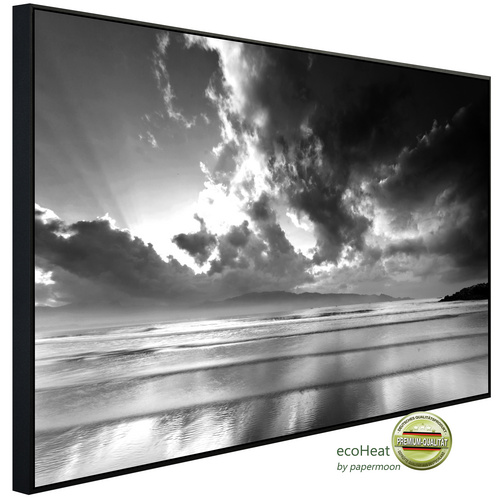 Bild von papermoon Infrarotheizung »EcoHeat - Himmel und Meer Schwarz + Weiss«, Matt-Effekt - bunt