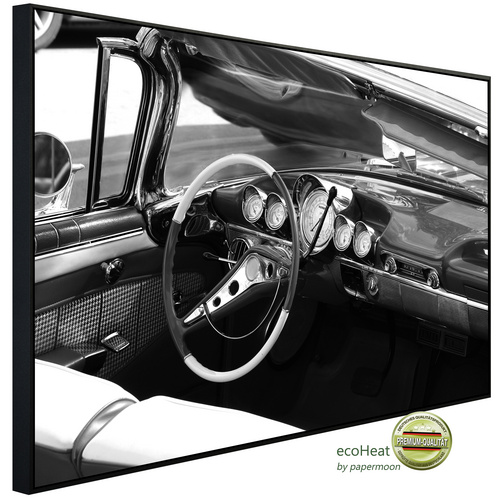 Bild von papermoon Infrarotheizung »EcoHeat - Auto Schwarz + Weiss«, Matt-Effekt - bunt