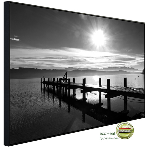Bild von papermoon Infrarotheizung »EcoHeat - Landschaft Schwarz + Weiss«, Matt-Effekt - bunt