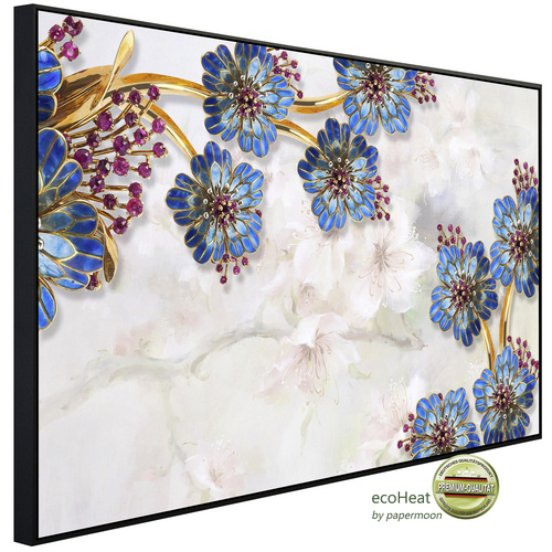 Bild von papermoon Infrarotheizung »EcoHeat - Muster mit Blumen«, Matt-Effekt - bunt
