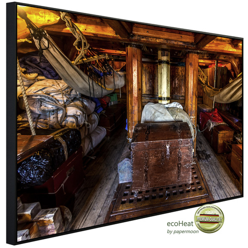 Bild von papermoon Infrarotheizung »EcoHeat - Piratenschiff von innen«, Matt-Effekt - bunt