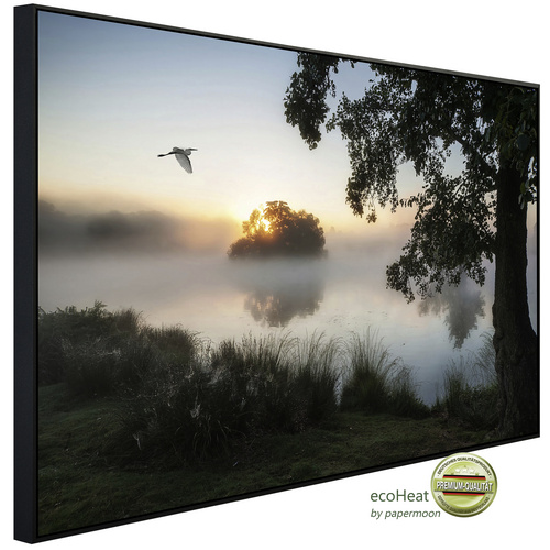 Bild von papermoon Infrarotheizung »EcoHeat - See am Wald«, Matt-Effekt - bunt