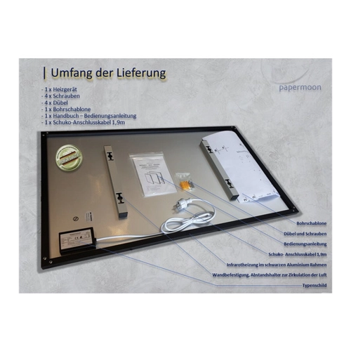 Bild von papermoon Infrarotheizung »EcoHeat - Strand« im Fokus