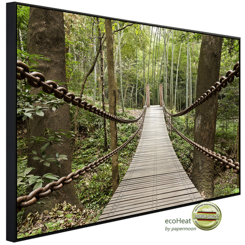 Bild von papermoon Infrarotheizung »EcoHeat - Hängebrücke«, Matt-Effekt - bunt