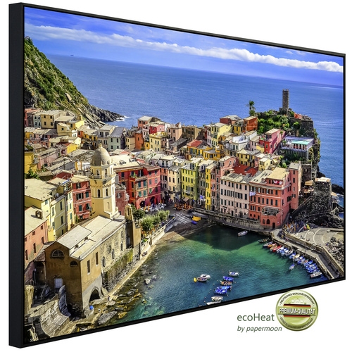 Bild von papermoon Infrarotheizung »EcoHeat - Buntes Dorf Verna., Cinque Terre«, Matt-Effekt