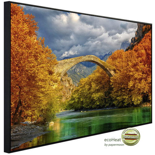 Bild von papermoon Infrarotheizung »EcoHeat - Konitsa Brücke Aoos Fluss«, Matt-Effekt - bunt