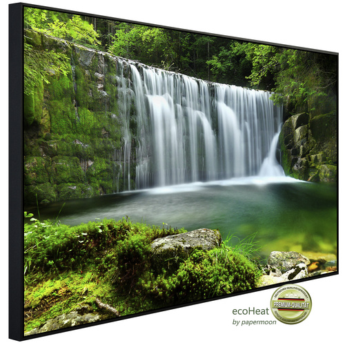 Bild von papermoon Infrarotheizung »EcoHeat - Emerald Lake Wasserfälle«, Matt-Effekt - bunt