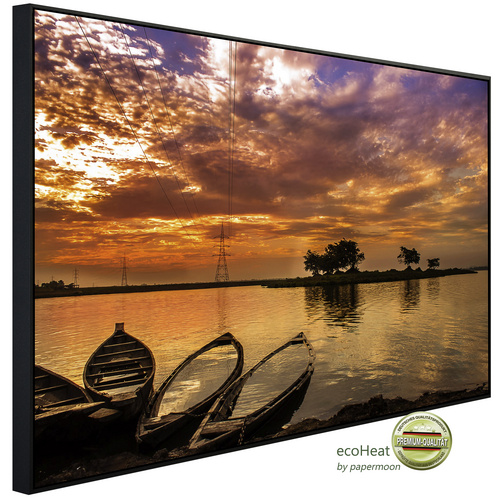 Bild von papermoon Infrarotheizung »EcoHeat - Sonnenuntergang in Indien«, Matt-Effekt - bunt
