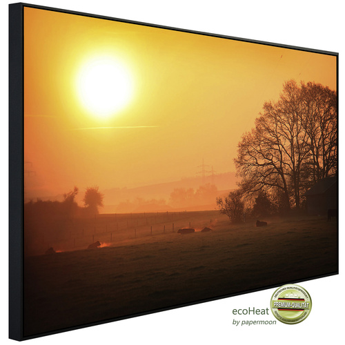 Bild von papermoon Infrarotheizung »EcoHeat - Sonniger nebliger Sonnenaufgang«, Matt-Effekt - bunt