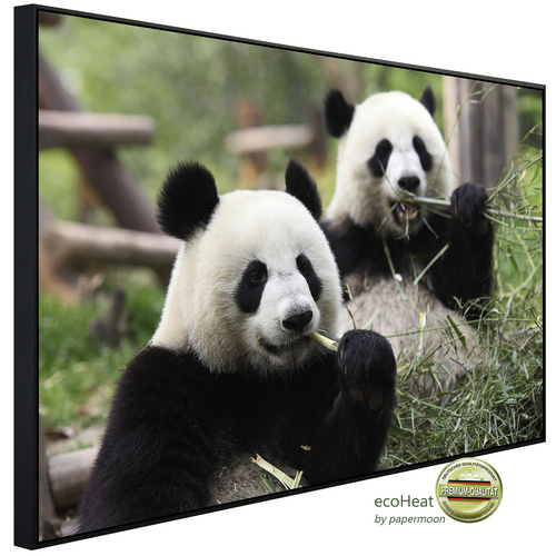 Bild von papermoon Infrarotheizung »EcoHeat - Riesige Pandas«, Matt-Effekt - bunt