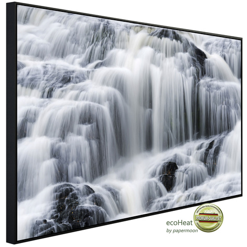 Bild von papermoon Infrarotheizung »EcoHeat - Bond Falls schwarz + weiss«, Matt-Effekt - bunt