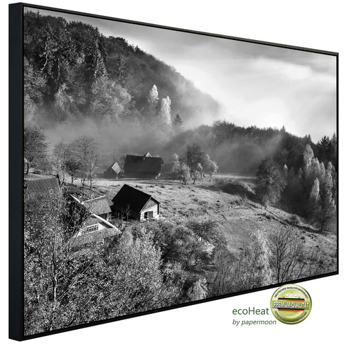Bild von papermoon Infrarotheizung »EcoHeat - Landschaft schwarz + weiss«, Matt-Effekt - bunt