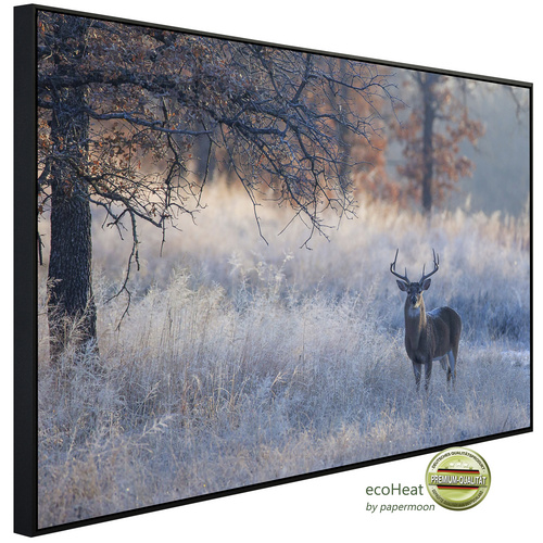 Bild von papermoon Infrarotheizung »EcoHeat - Hirsch in Landschaft«, Matt-Effekt - bunt