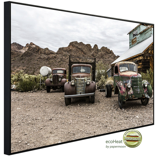 Bild von papermoon Infrarotheizung »EcoHeat - Alte Autos«, Matt-Effekt - bunt
