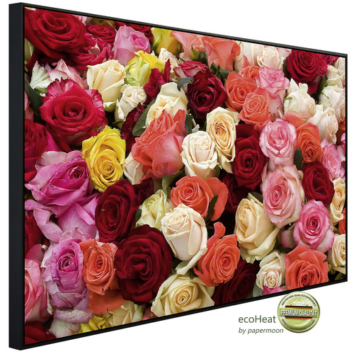 Bild von papermoon Infrarotheizung »EcoHeat - Rosen«, Matt-Effekt - bunt