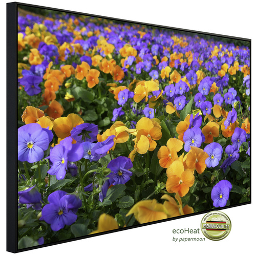Bild von papermoon Infrarotheizung »EcoHeat - Farbenfrohe Blumen«, Matt-Effekt - bunt