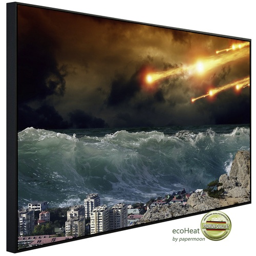 Bild von papermoon Infrarotheizung »EcoHeat - Apokalyptischer Tsunami«, Matt-Effekt - bunt
