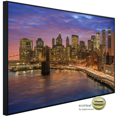 Bild von papermoon Infrarotheizung »EcoHeat - Manhattan Sonnenuntergang«, Matt-Effekt - bunt