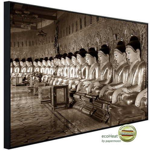 Bild von papermoon Infrarotheizung »EcoHeat - Chinesische Figuren Sepia«, Matt-Effekt - bunt