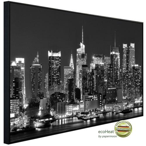 Bild von papermoon Infrarotheizung »EcoHeat - New York, City Schwarz + Weiss«, Matt-Effekt - bunt