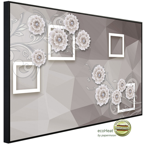 Bild von papermoon Infrarotheizung »EcoHeat - Muster mit Blumen«, Matt-Effekt - bunt