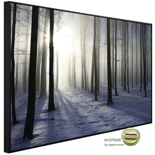 Bild von papermoon Infrarotheizung »EcoHeat - Nebeliger Winterwald«, Matt-Effekt - bunt