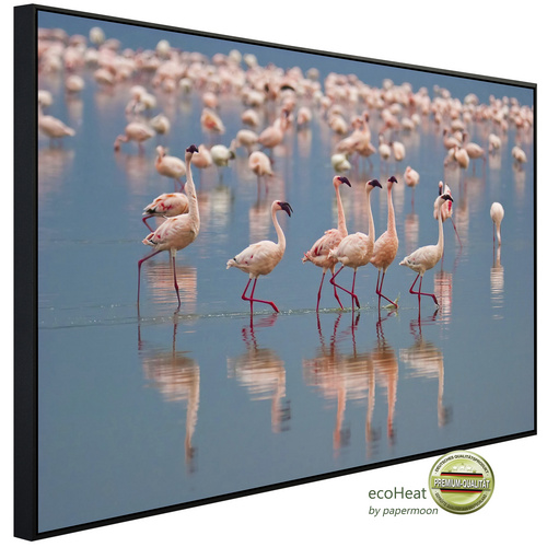 Bild von papermoon Infrarotheizung »EcoHeat - Flamingos«, Matt-Effekt - bunt