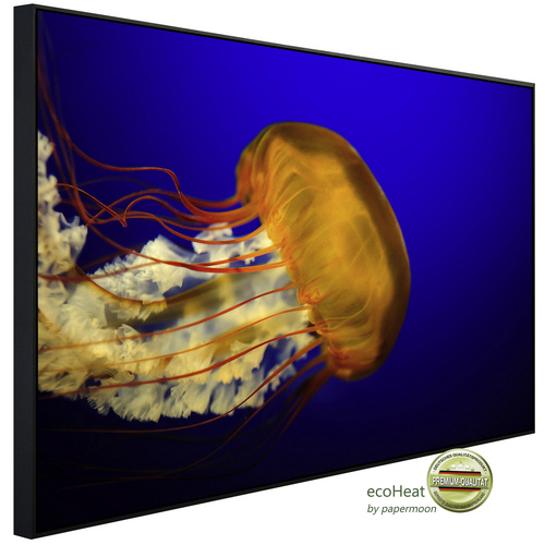 Bild von papermoon Infrarotheizung »EcoHeat - Orangenquallen«, Matt-Effekt - bunt