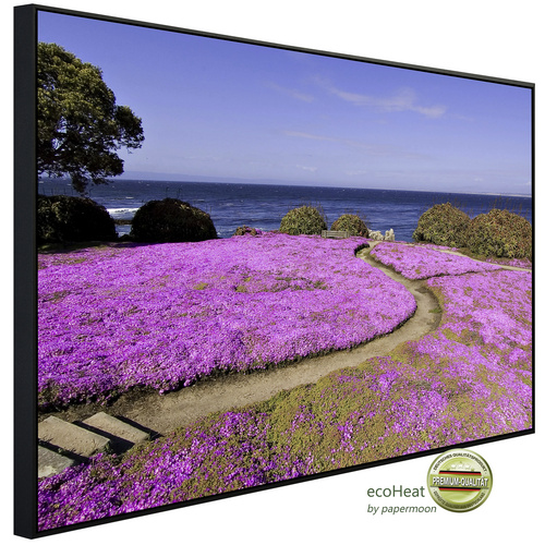 Bild von papermoon Infrarotheizung »EcoHeat - Blumenweg«, Matt-Effekt - bunt