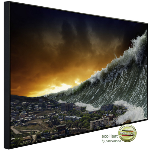 Bild von papermoon Infrarotheizung »EcoHeat - Apokalyptischer Tsunami«, Matt-Effekt - bunt