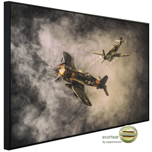 Bild von papermoon Infrarotheizung »EcoHeat - Luftkampfkunstwerk«, Matt-Effekt - bunt