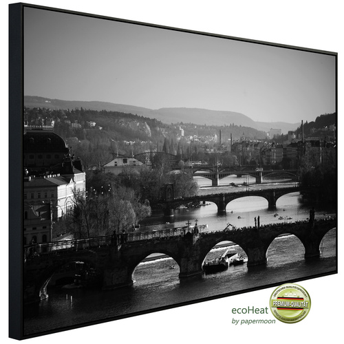 Bild von papermoon Infrarotheizung »EcoHeat - Stadt Schwarz + Weiss«, Matt-Effekt - bunt