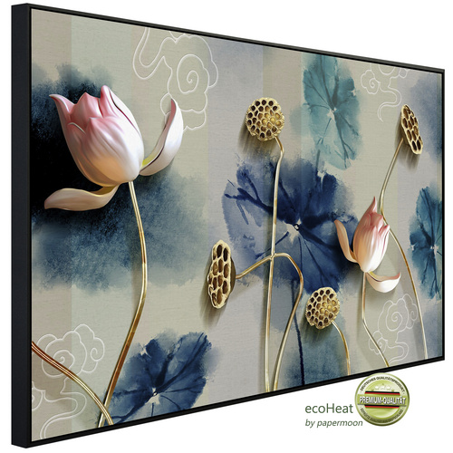 Bild von papermoon Infrarotheizung »EcoHeat - Muster mit Blumen«, Matt-Effekt - bunt