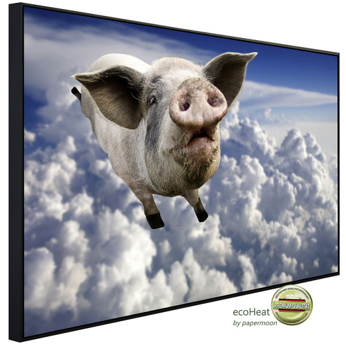 Bild von papermoon Infrarotheizung »EcoHeat - Fliegendes Schwein«, Matt-Effekt - bunt