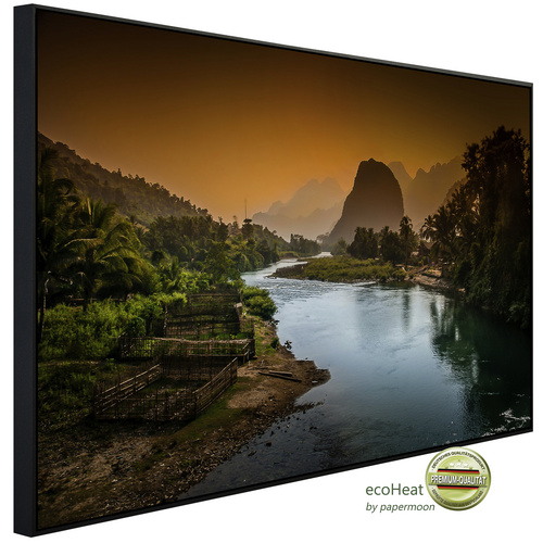Bild von papermoon Infrarotheizung »EcoHeat - Fluss in Landschaft«, Matt-Effekt - bunt