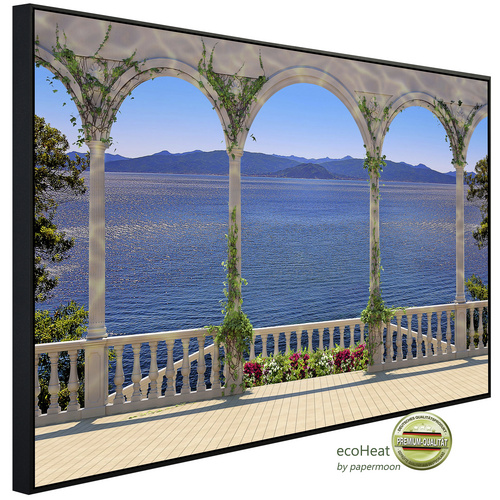 Bild von papermoon Infrarotheizung »EcoHeat - Terrasse mit Kolonnade«, Matt-Effekt - bunt