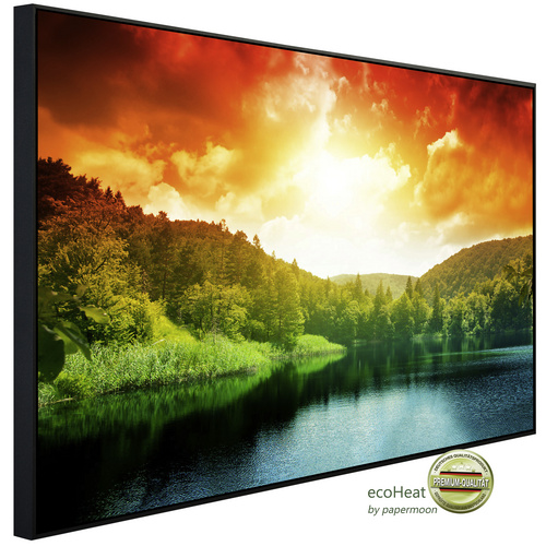 Bild von papermoon Infrarotheizung »EcoHeat - Waldsee«, Matt-Effekt - bunt