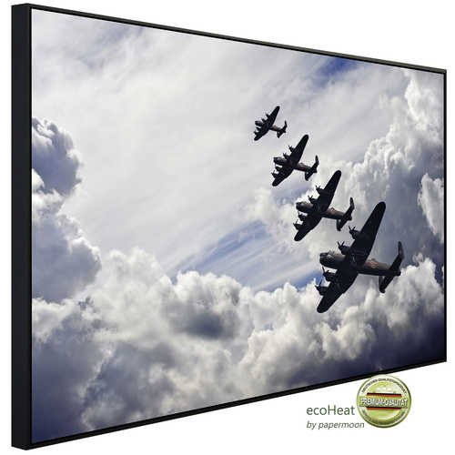 Bild von papermoon Infrarotheizung »EcoHeat - Lancaster Bomber«, Matt-Effekt - bunt