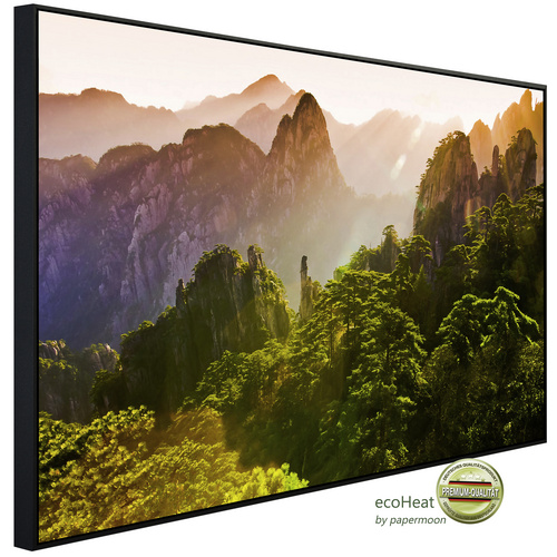 Bild von papermoon Infrarotheizung »EcoHeat - Berg Sonnenaufgang«, Matt-Effekt - bunt