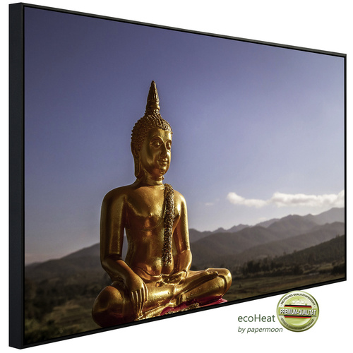 Bild von papermoon Infrarotheizung »EcoHeat - Goldene Buddha«, Matt-Effekt - bunt