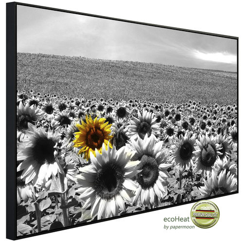 Bild von papermoon Infrarotheizung »EcoHeat - Sonnenblumenfeld«, Matt-Effekt - bunt