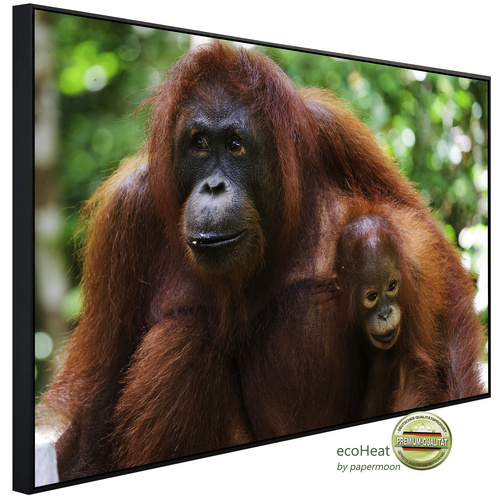 Bild von papermoon Infrarotheizung »EcoHeat - Orang«, Matt-Effekt - bunt