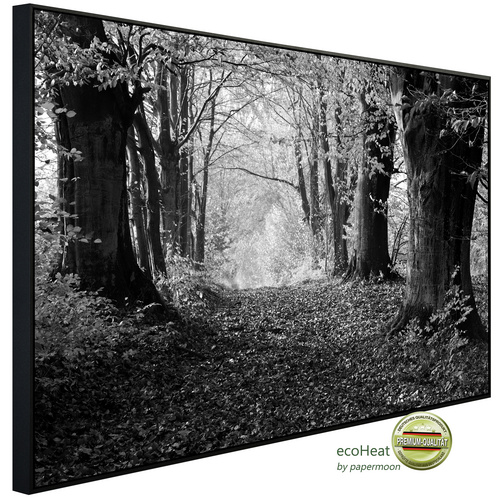 Bild von papermoon Infrarotheizung »EcoHeat - Wald Schwarz + Weiss«, Matt-Effekt - bunt