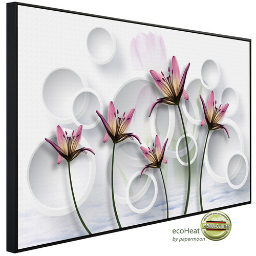 Bild von papermoon Infrarotheizung »EcoHeat - Muster mit Blumen«, Matt-Effekt - bunt