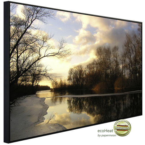 Bild von papermoon Infrarotheizung »EcoHeat - Wald am Flus«, Matt-Effekt - bunt