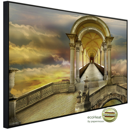 Bild von papermoon Infrarotheizung »EcoHeat - Fantasie Gebäude «, Matt-Effekt - bunt
